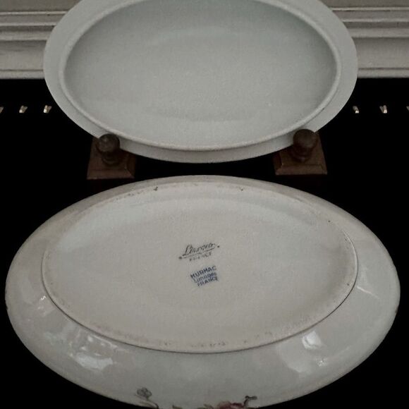 Vintage Collectible 1900's Haviland Limoges Pheasant oval covered bowl - Picture 5 of 7